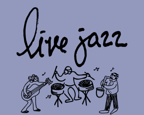 Live jazz illustration of band